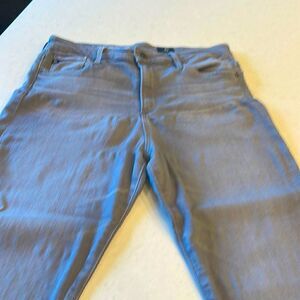 AG women’s high-rise  Stevie ankle straight size 28 light gray.